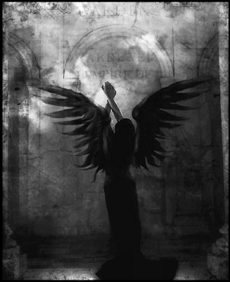Gif animé gothique ange